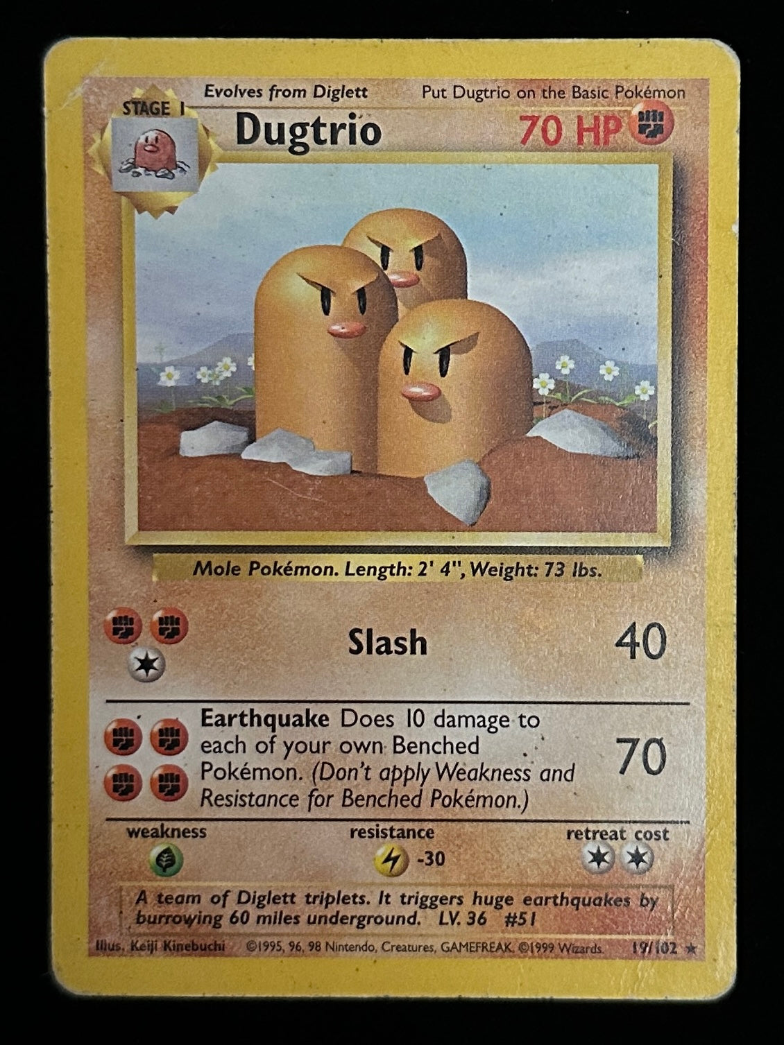 Dugtrio - Base Unlimited - 19/102 (DMG)