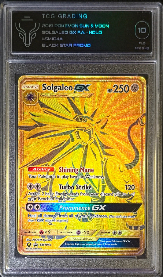 TCG 10 - Solgaleo GX - Black Star Promo - SM104a